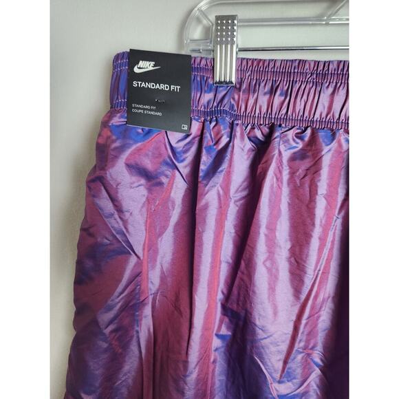 Nike Womens Iridescent Purple athletic shorts sz 1X mesh lined standard fit run - Picture 7 of 9